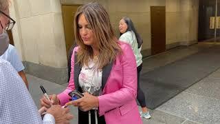 Mariska Hargitay & Chris Meloni seen at NBC after promoting the new season of Law & Order in NYC