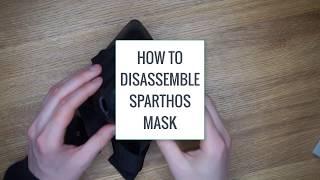 Sparthos Workout Mask - Removing the cover and sleeve for cleaning