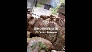 Spinning the El Charro Rotisserie! Chimichurri Steak Bites #shorts