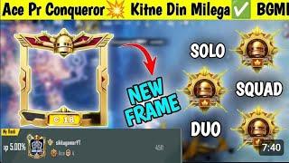 ACE PR CONQUEROR  KITNG DIN MILEGA BGMI #bgmi ,, duo Conqueror rank push videi 