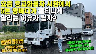 요즘 중고화물차 시장에서 5톤 윙바디가 불티나게 팔리는 이유가 뭘까?? (영업용번호판, 트럭)