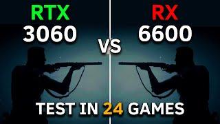 RX 6600 vs RTX 3060 | Test In 24 Games at 1080p | 2023