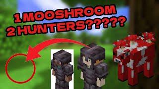 Beating Minecraft Vs Mooshroom and 2 Hunters