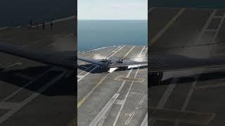 B-2 Stealth Bomber Touches Down on a Nimitz-Class Carrier