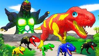 Rescue GODZILLA & KONG vs Mecha dinosaurs fossils Episodes Indoraptor, Skeletons Animation Cartoon!