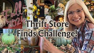 Fall 2024 Challenge: Decorating my Front Porch & Foyer with 15 Thrift Store Finds!