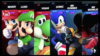 Super Smash Bros Ultimate Amiibo Fights – Request #19552 Mario team vs Sonic team