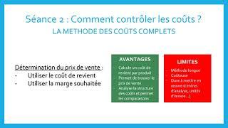 MSDGN - Term : Chapitre 6 : Pourquoi contrôler les coûts ?