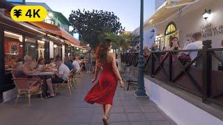 Costa Teguise Nighlife - Lanzarote Walking Tour 4K