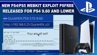 New PS4/PS5 Webkit Exploit PsFree Released | PS4 9.60 & lower, PS5 5.50 & lower