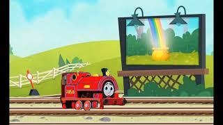 Harry The Red Bagnall Engine in All Engines Go