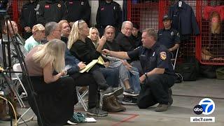 Mountain Fire community meeting filled with questions, tears and hope: 'We're lucky to be alive'