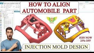 INJECTION MOULD DESIGN  Part Alignment in mold designing #injectionmolding