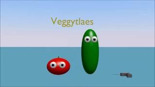 Larry the Cucumber Brutally Murders Bob the Tomato with a Drill