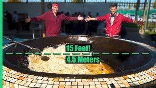 Asia's Biggest Frying Pan! Over 3,000 POUNDS of Rice and Meat Cooked Each Day!