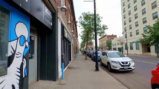 Why Empty Streets? Downtown Thunder Bay virtual walking tour Canada travel vlog 4K