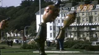 Folkestone England late 1960's old cine film 095