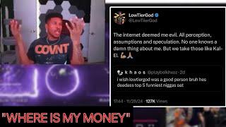 LowTierGod Cries Over Viral Tweet Not Making Him Rich