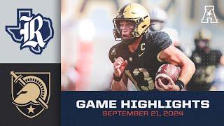 Game Highlights: Rice vs Army (September 21, 2024)