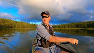 AUSTRALIAN LAKE | Canoe camping and fishing adventure.