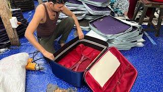 Amazing Manufacturing Process Of Travel Bag Or Luggage Bag. How Is Traveling Suitcase Made.