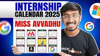 Internship Calendar 2025 | 10 High Paying OFF-CAMPUS Secret Opportunities in Telugu