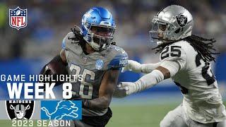 Las Vegas Raiders vs. Detroit Lions | 2023 Week 8 Game Highlights