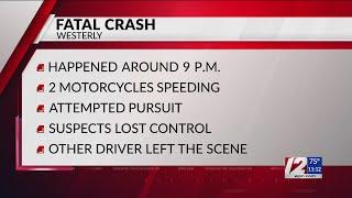 Westerly man killed in motorcycle crash