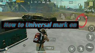 How to on/enable universal mark in pubg mobile | easily mark any gun and other weapons mark on