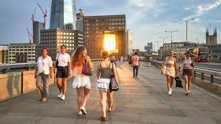 LONDON CITY TOUR | 4K HDR Virtual Walking Tour around the City | London Summer Walk 2024