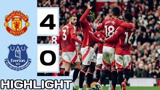 MANCHESTER UNITED VS EVERTON (4-0) EXTENDED HIGHLIGHT & ALL GOALS HD | ENGLISH PREMIER LEAGUE 24/25