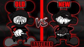 FNF': Wednesday's Infidelity Part 2 - Battered (Old Vs New) (antipathy mickey song comparison)