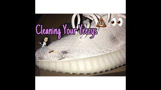 How to Clean All White Yeezy 350 v2 at Home! | DaniByDemand