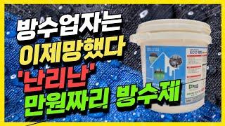 제발!방수공사에 돈쓰지마세요 1만원대로 누구나 가능합니다(홈빌더엠 에코방탄 방수크림)