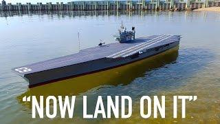 R/C Planes Land on R/C Aircraft Carrier