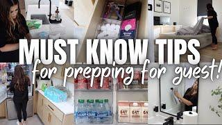 TIPS FOR HOSTING GUESTS LIKE A PRO | PREPPING YOUR HOME FOR GUESTS | WAYS TO ENTERTAIN YOUR GUESTS