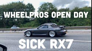 Rolling with Kyza's RX7 to Wheel Pros Cars & Coffee