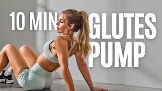 10 MIN GLUTES PUMP Home Workout - 10 Minutes Booty Workout, No Equipment, No Repeat