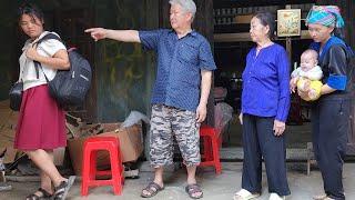 His granddaughter went to the widow's house to cause trouble and was kicked out of the house,
