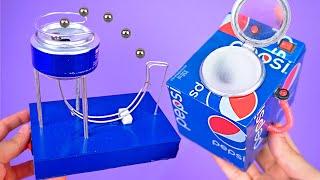 Create a DIY Marble Machine and a Mini Washing Machine with Soda Cans