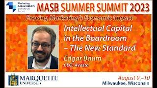 Intellectual Capital in the Boardroom – A New Standard | MASB Summer Summit 2023