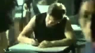 Funny student at exam hall