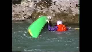 90er Open White water Canoeing, Vorderrhein Switzerland, Versam