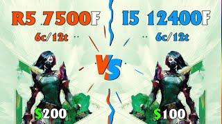 AMD 7000 series is the best ???, R5 7500f vs I5 12400f in 8 games