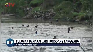 Gerebek Kampung Narkoba di Medan, Puluhan Pengguna Kabur ke Sungai #BuletiniNewsPagi 01/02