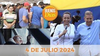 Noticias en la Mañana en Vivo ️ Buenos Días Jueves 4 de Julio de 2024 - Venezuela