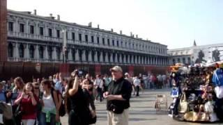 Trafalgar Tours , St Marks Square, Venice, Italy by Travelgroupie MPG MOV00767