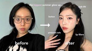 $3000 extreme summer glow up in nyc (fillers, botox, nails, lashes, etc.)
