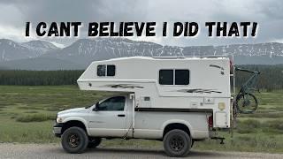 Remote Truck Camper Living in The Mountains-Albertas Back Country!