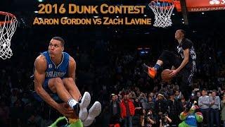 Zach LaVine and Aaron Gordons AWESOME 2016 Slam Dunk Duel